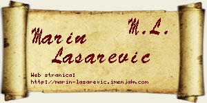 Marin Lašarević vizit kartica